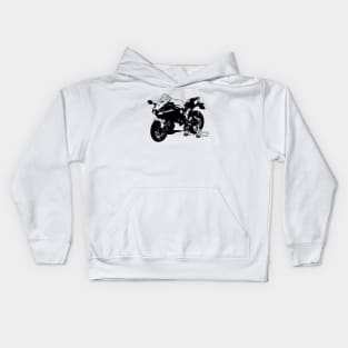 ZX10R Bike Sketch Art Kids Hoodie